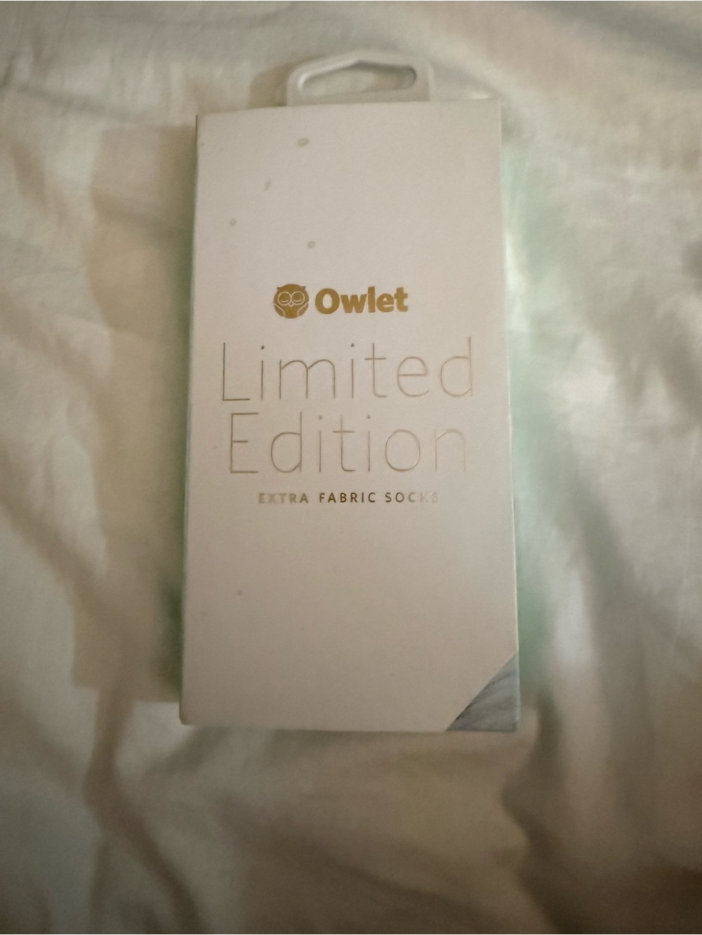 Owlet Limited Edition Extra Fabric Socks - White